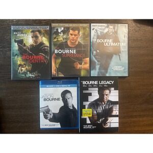 Bourne 5-Film Collection Blu-ray DVD Identity Supremacy Ultimatum Legacy Jason